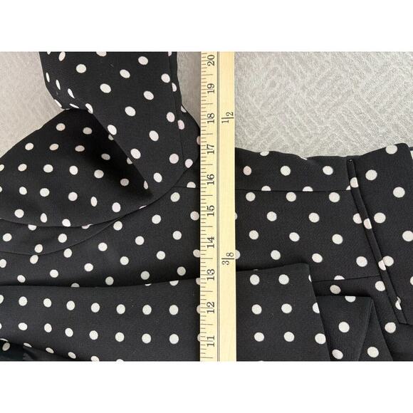 Forever 21 Cropped Blazer Womens Size S BlackWhite Polka Dot Gorpcore Officewear - Picture 10 of 11